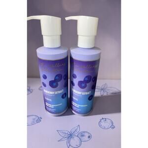 Bath & Body Works Blueberry Extract Wellness Glowing Body Lotion Lot/2 Retired